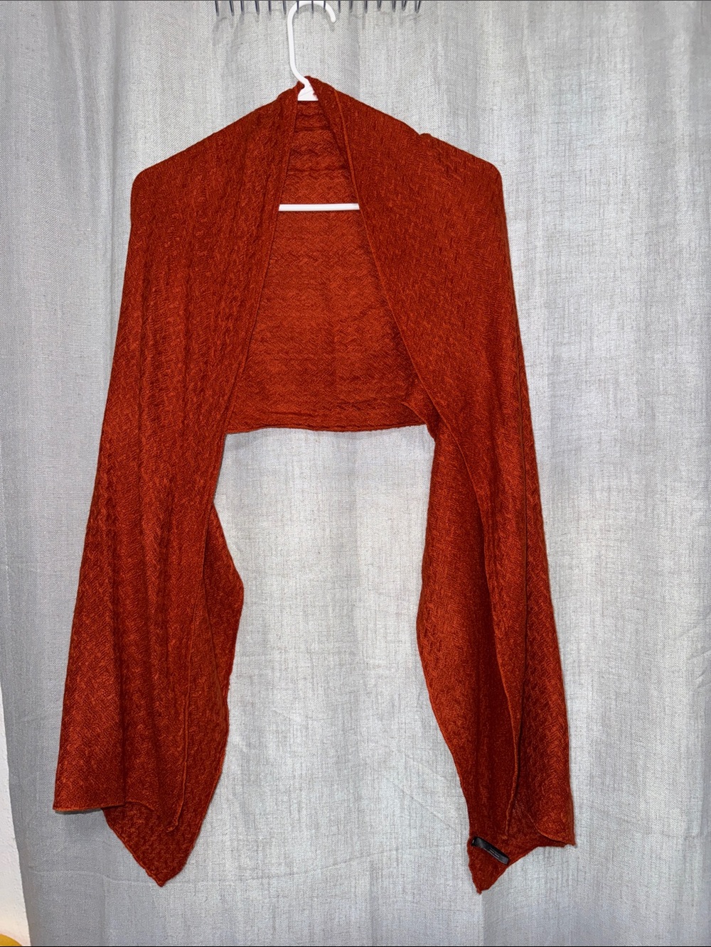 Mixit Rust Orange Lightweight Knit Scarf